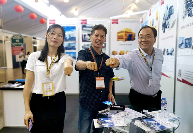 建新機械混凝土攪拌設備亮相菲律賓成焦點！