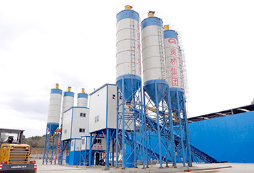 HZS120混凝土攪拌站(圖3) 柳州雙120混凝土攪拌站